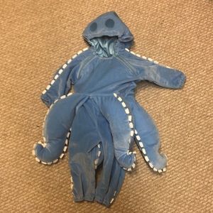 EUC plush baby octopus costume